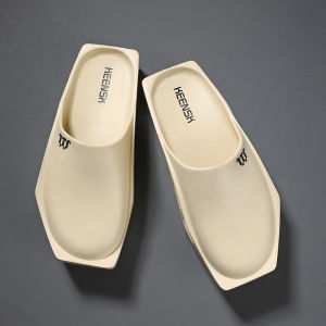 Nudanlai Mens Open-Toe Slippers Half Sandals Outdoor Beach Shoes Lightweight Anti-Slip Wear-Resistant Summer Casual EVA