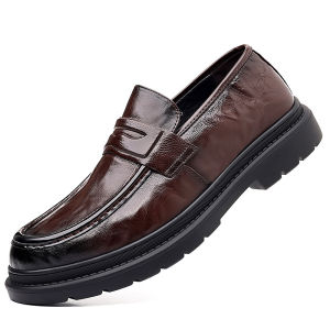 Breathable Leisure Mens Leather Shoes