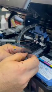 ชุดดูดหมึก อุปกรณ์สำหรับติมหมึก แก้ไขหมึกย้อนสาย หมึกไม่ออก Canon IP2770 MP287 ชุดไล่สายแทงค์ Canon G Series