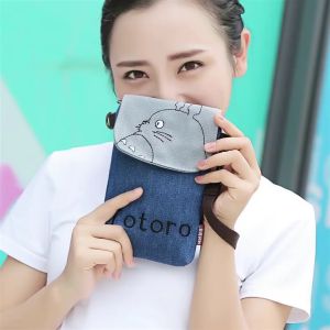 ใช้ผ้าหน้าจอขนาดใหญ่ กระเป๋าโทรศัพท์มือถือ มือถูกกระเป๋าถือผ้าหน้าจอ กระเป๋าสะพายข้าง