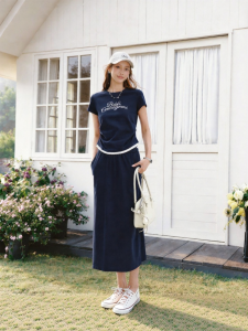 Semir | Casual T-Shirt and Long Skirt Set