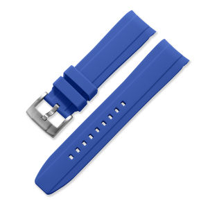 20mm 22mm Curved End Rubber Watch Strap For Rolex Submariner For Seiko Watchband Soft Silicone Black Green Blue Diving Bracelets