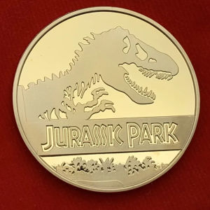 American Jurassic Park Dinosaur Gold Animal Commemorative Coin Collection Childrens Birthday Christmas Tooth Fairy Gifts