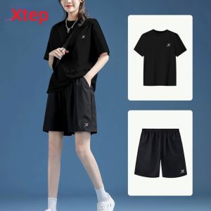 XTEP | Bộ Đồ Thể Thao Mát Mẻ Nhanh Khô Phong Cách Casua Mùa Hè
