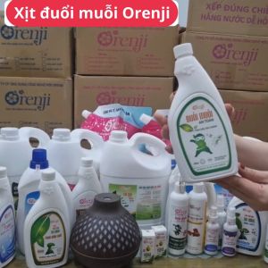 Xịt đuổi muỗi đuổi côn trùng xịt muỗi an toàn không hóa chất độc hại tinh dầu sả chanh Orenji cho bé