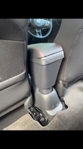Armrest Mobil Khusus Honda Brio Mobilio BRV Luxury 3 USB Port Charger + LED Kulit