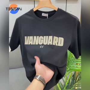 Mens Short-sleeved T-shirt Trendy Brand Round Neck Half-sleeved 2024 New Fashion Summer High-quality Cotton Top Mens T-shirt Large Size