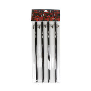 Portable Aluminum Alloy Tent Stakes for Outdoor Camping Canopy Fixed Pins High Strength Lightweight Camping Gear 4PC Set