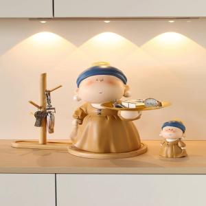 Pearl Decorative Cute Girl Style Storage Tray