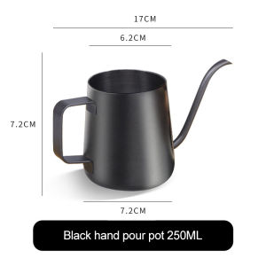 304 Stainless Steel Coffee Pot Long Narrow Spout Drip Kettle Manual Pour Over Coffee Maker Tea Pot 250ml/350ml/600ml with Lid
