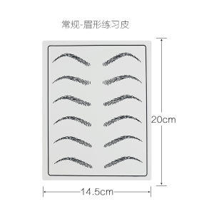 Semi-Permanent Makeup Practice Skin Silicone Lips Eyebrow Lip Liner Practice for Beginners Blank Facial Simulation Skin