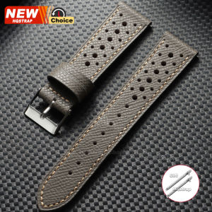 Perforated Breathable Band 18mm 19mm 20mm 22mm Smartwatch Leather Vintage Wristband Universa Strap for Seiko Bracelet for Rolex