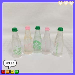 Resin Charm Bottle Star/Bucks Diy Cream Glue Phone Case Handcraft Handmade Jewelry Decoration Casing Hair Clip Keychain Resinart Craft 树脂 仿真星巴克 饮料瓶 奶油胶 手机壳 发夹 钥匙圈 材料配件 DC609 DND