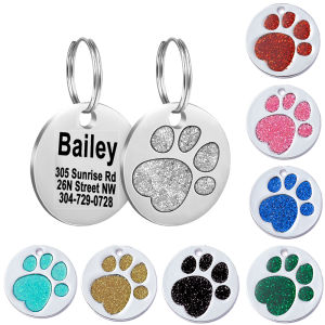 เสริมเสน่ห์คอ ป้าย ID สูญหาย ป้าย ID สัตว์แมว สลักชื่อ ป้องกันการสูญหาย ป้าย ID สูญหาย ป้าย ID สัตว์แมว