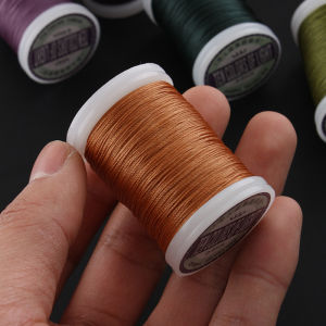 Dây Polyester Sáp 0.4/0.5/0.6MM Dây Sáp Tròn Dùng Cho Thủ Công Da May Vá Đan Len Móc Thêu Chữ Thập Đan Tay Dệt