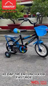 Xe đạp trẻ em K108 Fast Ride Vinatoy 12 - 14 inch dành cho bé từ 3 - 5 tuổi