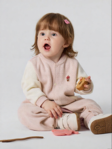 MINI BALA | Cotton Soft Baseball Collar Colorful Infant Onesie