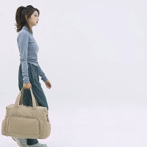 SG RumahHome® Womens Large Capacity Wet Dry Separation Yoga Fitness Tote Bag 3 Ways to Carry Crossbody Handbag for Gym Travel Mommy Diaper Bag