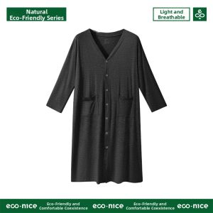 econice | Silky Smooth Mens Sleep Dress Robe