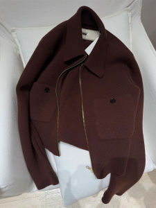 YUFUQING | 2025 New Korean Style Casual Coffee Knitted Open Cardigan Womens Spring Outerwear Unique Elegant Short Size Spring Jacket