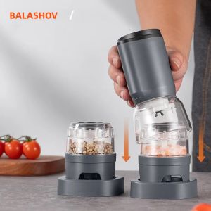 Bộ Máy Xay Tiêu Điện Có Thể Sạc Lại - Độ Thô Có Thể Điều Chỉnh Tự Động Hoạt Động Bằng Một Tay Máy Xay Muối Và Tiêu