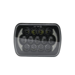 Đèn Pha Chống Nước 5x7 Near-High Beam Cho Xe Jeep Cherokee XJ Wrangler YJ Motocross Cụm Đèn Pha Ô Tô Đa Năng Bằng Nhôm 7x6