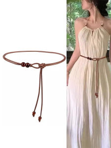 Slimming Decorative Belt for Dresses with Extended Length