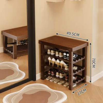 YONGJUE | Entrance Shoe Bench with Built-in Shoe Rack
