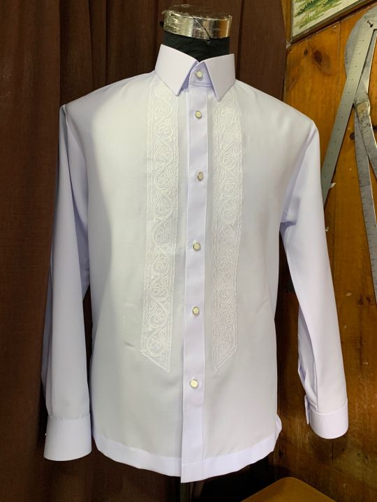 #NEW# Barong long sleeves ,white MIYAKE fabric Bago po mag PLACE ng ...