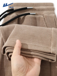 Warrior | Quần Dài Nam và Teen Winter Mới Chất Liệu Corduroy Đầy Đặn Chân Thẳng