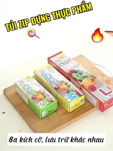 Túi zip đựng thực phẩm niêm phong PE dày đặc túi đóng gói thức ăn túi niêm phong nhà bếp (TB05)