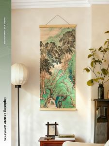 Chinese Style Bamboo Script Scroll Art