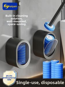 Hayan | Hanging Easy-Install Toilet Brush Strong Cleaning Power Disinfectant