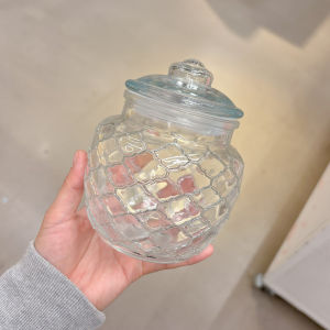 Large Capacity Thickened Glass Sealed Jar with Lid for Home Use Kimchi Preservation Grains Storage Sugar Storage Modern Simple Style