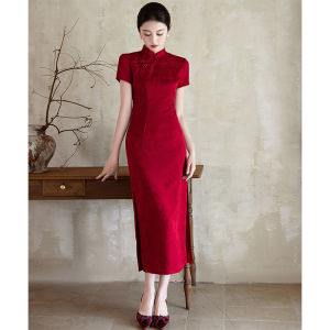 Embroidered Elegant Vintage Qipao Dress