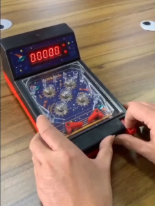 [capt] Mainan Board Game Mesin Pinball Skor Lampu Suara - Super Pinball
