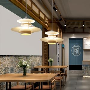 Nordic Modern Simple Japanese Ph4Ph5 Restaurant Chandelier Kitchen Chandelier Living Room Chandelier Walnut Color Dining Table Bedroom Study Bar Chandelier