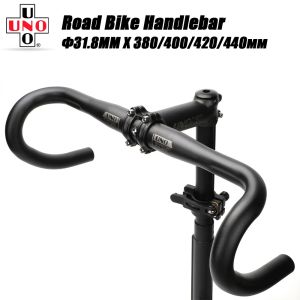 UNO DropBar Bicycle Bent Handlebar 31.8 Ultralight Handle Drop Bar Racing Road Bike 380/400/420/440mm Bike Parts