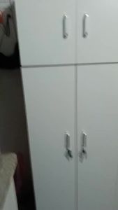 MANDA Clothes Storage Cabinet Wardrobe Heavy Duty Wardrobe Clothes Cabinet Mirror Organizer Cabinet Clothes Cabinet