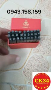 Bộ đục chữ đóng chữ 2mm - Xuôi trên mọi chất liệu