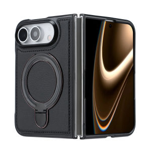 Ốp Điện Thoại iPhone 360 Độ Với Chất Liệu Da Cao Cấp ° Giá Đỡ Vòng Xoay Đa Năng Chống Sốc Từ Tính Tương Thích Với MagSafe