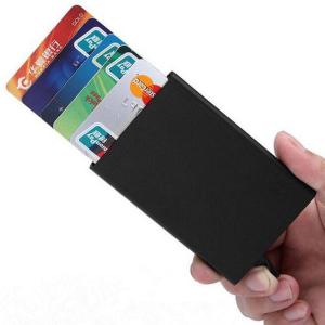 Anti-theft ID Credit Card Holder Women Men Credit Card Box Thin Aluminium Metal Wallets Pocket Case Bank Porte Carte
