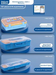 deli | Educational Physics Experiment Kit Optics Mechanics Electronics