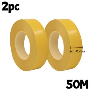 50M/Roll PET Double Sided Super Sticky Adhesive Tape Heat Resistant 0.05mm Thick Transparent PET Strong Double-sided Tape