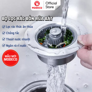 Bộ Lọc Rác Bồn Rửa Bát Cao Cấp Modeco - Thoát Nước Nhanh Chống Tắc Ngăn Mùi Hôi Và Côn Trùng Thép Không Gỉ 304