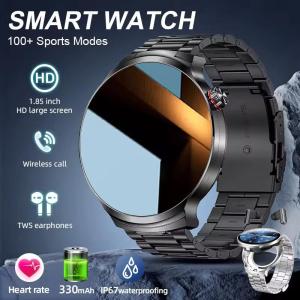 LIGE Smart Watch TWS 2-in-1 Headset Bluetooth Call Heart Rate Blood Pressure Health Monitoring Headphones Play Music Smartwatch For Android IOS