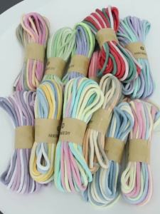 10Yards 4mm Gradient Colored Cotton Cords Handmade Braided Thread Rope For Bags Keychain Handcraft Rope DIY Bracelet Accessories