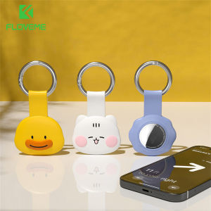 FLOVEME New For AirTag Case Cute Cartoon Soft Silicone Protection Shell Key Pet GPS Anti-lost For AirTags Locator Tracker Cover