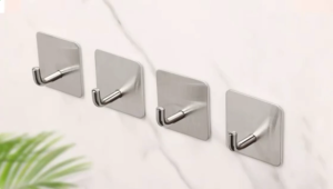 304Stainless Steel Adhesive Hook Heavy Duty Stick on Wall Hook Towel Hooks Creative Door Hanger Hook