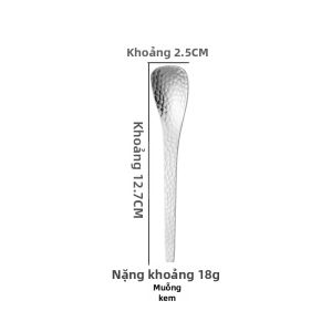 MENGMIAN | Đũa Ăn Trái Cây và Muỗng Tráng Miệng Bằng Bạc Đập Nhật Bản Chất Lượng Thực Phẩm